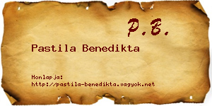 Pastila Benedikta névjegykártya